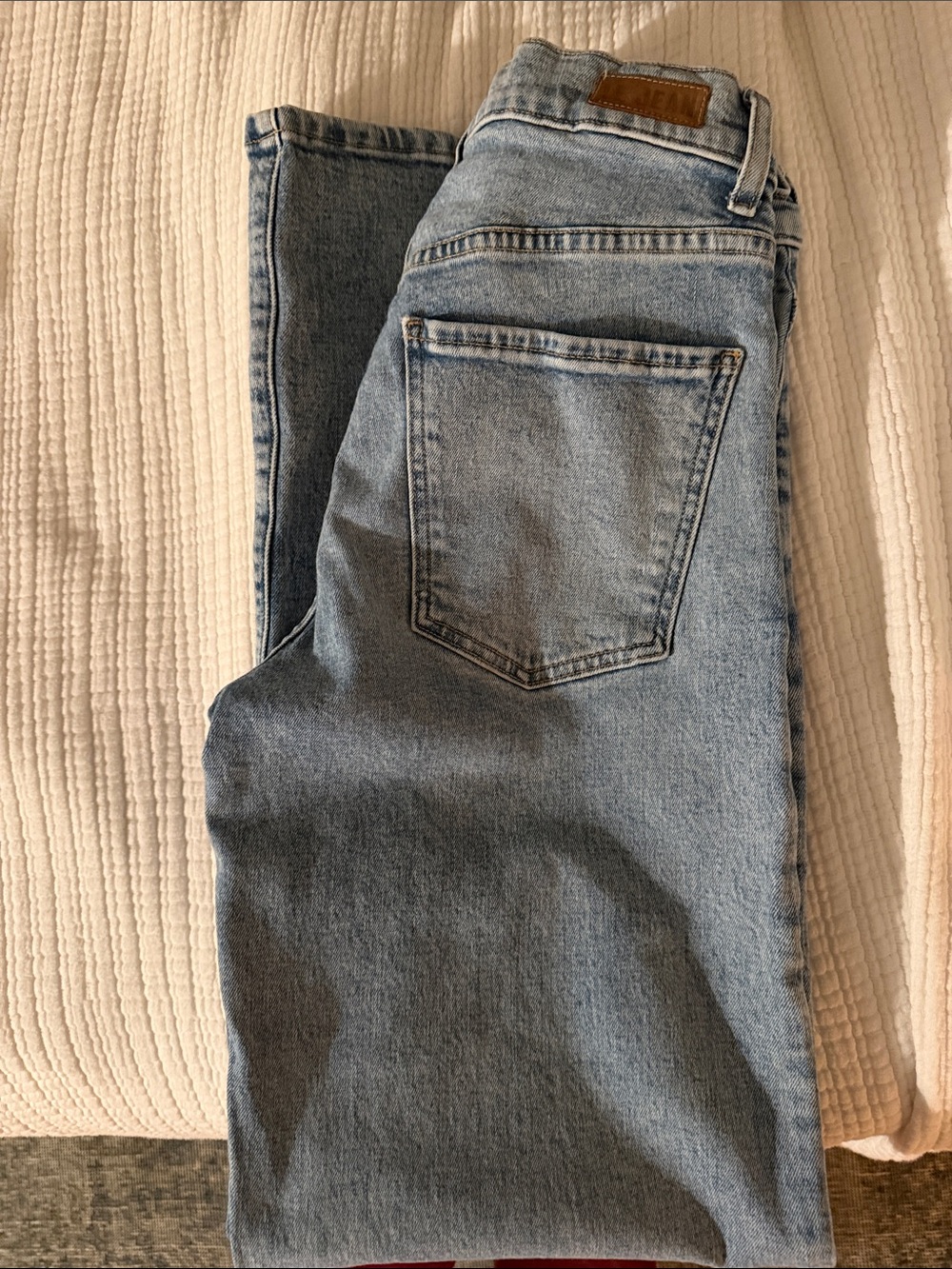 LE JEAN 90's Straight Leg Big Chill Wash Denim Jeans $248 Like New Sz 26